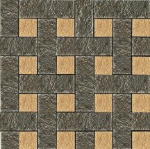 Versace Palace Gold Mosaico Chesterfield Nero-Oro 39.4x39.4