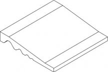 VitrA Color Ral 7047 Light Grey Shower Inclined Edge 10x10