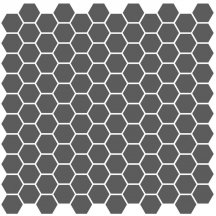 VitrA Miniworx Color Ral 0005500 Dark Grey Hexagon Matt Nn 2.5x2.5 30x30