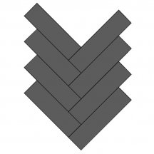 VitrA Miniworx Ral 0001500 Black Matt Glossy Herringbone Mix 5x20 30x30