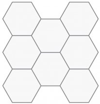 VitrA Miniworx Ral 0005500 Dark Grey Hexagon Matt Nn 8x9 27x27