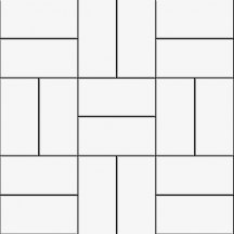 VitrA Miniworx Ral 9016 White Crosshatch Matt Nn 5x10 30x30