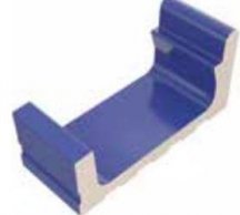 VitrA Pool Ral 2307015 Blue High Water Level Half Wide Channel Matt 2 22.5x11.9