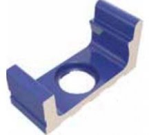 VitrA Pool Ral 2307015 Blue High Water Level Half Wide Channel With Outlet Matt 22.5x11.9