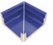 VitrA Pool Ral 2307015 Blue High Water Level Overflow Wide Channel External Corner Matt 29.5x29.5