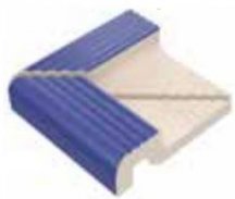 VitrA Pool Ral 5002 Cobalt Blue High Water Level Overflow Edge External Corner Glossy 12.5x12.5