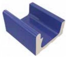 VitrA Pool Ral 5002 Cobalt Blue High Water Level Overflow Narrow Channel Glossy 12.5x25