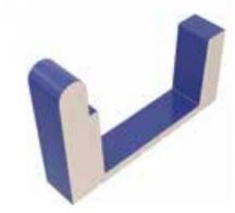 VitrA Pool Ral 5002 Cobalt Blue High Water Level Overflow Quarter Narrow Channel Glossy 12.5x25