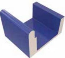 VitrA Pool Ral 5002 Cobalt Blue High Water Level Overflow Wide Channel Glossy 12.5x25