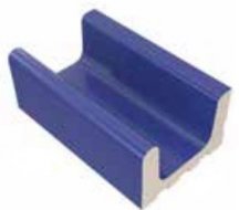 VitrA Pool Ral 5002 Cobalt Blue Low Water Level Overflow Narrow Channel Glossy 12.5x25