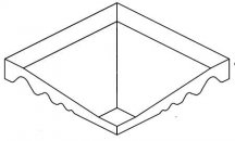 VitrA Pool Ral 7047 Light Grey Shower Inclined End Edge Internal R10B 12.5x12.5