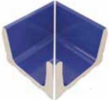 VitrA Pool Ral 9016 White Low Water Level Overflow Wide Channel External Corner Glossy 12.5x25