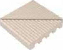 VitrA Pool Unglazed Ribbed Tile Corner Matt 12.5x12.5