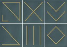 Vives Hanami Nagano Turquesa 23x33.5