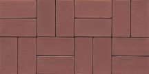 Westerwalder Klinker Klinker Paving Stones Naturrot Rigel 52 5.5x24