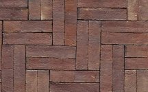 Westerwalder Klinker Klinker Paving Stones Rotbraun-Bunt Rigel 52 5.5x24