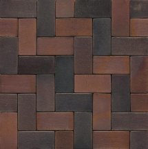 Westerwalder Klinker Klinker Paving Stones Rotbraun-Bunt-Spezial Rigel 52 5.5x24