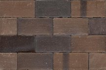 Westerwalder Klinker Klinker Paving Stones Schwarz-Braun Rigel 52 5.5x24