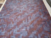 Westerwalder Klinker Klinker Paving Stones Violettblau-Geflammt Rigel 52 5.5x24