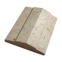 White Hills Декоративные Элементы Накрывная Плита Тиволи Двухскатная 903-80 Серый С Черными И Желтыми Подпалинами 32x50