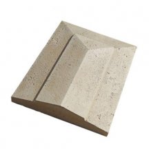 White Hills Декоративные Элементы Накрывная Плита Тиволи Трехскатная 915+2-40 Шоколадный С Черными Подпалинами 38x50