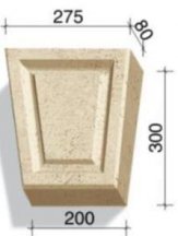 White Hills Декоративные Элементы Замковый Камень 730+1-24-734+1-24 Светло-Песочный 30x27.5