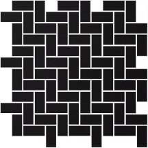 Winckelmans Mosaic D D4 Chevron Black Noi 31.8x31.8