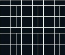 Winckelmans Mosaic H H6 Black Noi 26.5x31.8