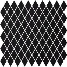 Winckelmans Mosaic Special Shapes Linear Layout Diamonds Black Noi 27x27.5