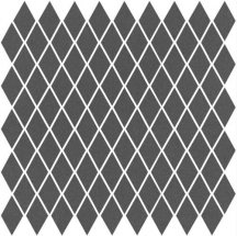 Winckelmans Mosaic Special Shapes Linear Layout Diamonds Slate Ard 27x27.5