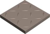 Winckelmans Simple Colors Anitslip Cx.10 Relief R10 Parme Par 10x10