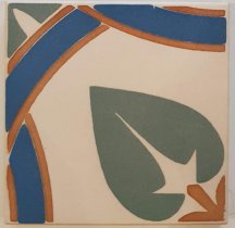 Winckelmans Simple Colors Decors Encaustic Enc 17 White D.Yellow-D.Blue-Green 10x10
