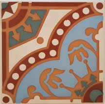 Winckelmans Simple Colors Decors Encaustic Enc 20 White L.Blue-Red-Green-D.Yellow 15x15