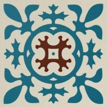 Winckelmans Simple Colors Decors Encaustic Enc02 Lis 01 10X10 10x10