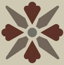 Winckelmans Simple Colors Decors Encaustic Enc06 Fleur 03 5x5