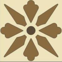 Winckelmans Simple Colors Decors Encaustic Enc06 Fleur 04 5x5