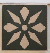 Winckelmans Simple Colors Decors Encaustic Enc06 White Black 5x5