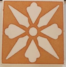 Winckelmans Simple Colors Decors Encaustic Enc06 White Dark Yellow 5x5