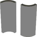 Winckelmans Simple Colors Skirting Swimming Pool Angle Int. Grey Gru 3.2x10