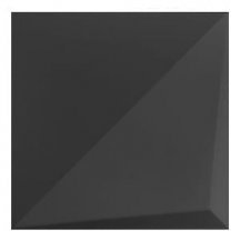 Wow Essential Noudel L Black Matt 25x25