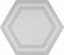 Adex Pavimento Hexagono Deco Light Gray 20x23