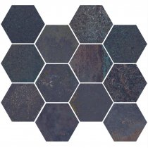 Aparici Corten Sapphire Natural Mosaico Hexagonal 30x28