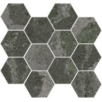Aparici Lithops Hopi Stamp Natural Mosaico Hexagonal 30x28