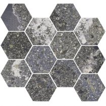 Aparici Lithops Lipan Stamp Natural Mosaico Hexagonal 30x28
