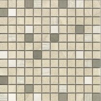 Aparici Shagreen White Mosaico 2.5x2.5 Decor 29.75x29.75