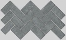 Apavisa Burlington Grey Lappato Mosaico 5x10 29.75x29.75