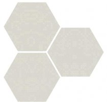Apavisa Punto Croce White Natural Hexagon 25x29