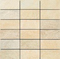 Apavisa Quartzstone Deco Beige Estructurado Mosaico 5x10 29.75x29.75