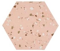 Apavisa South Pink Natural Hexagon 25x29