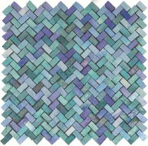 Provenza Zerodesign Mosaico Mare Lustrato Verde/Azzurro 31.6x31.6